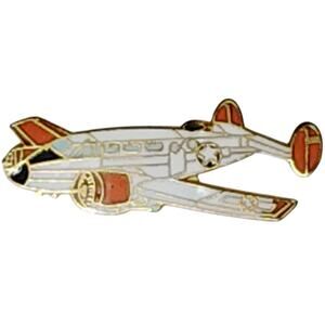 Beech C-45H Expeditor Aircraft Hat Lapel Brooch Pin WWII/Korean 1-1/4"W x 7/16"H